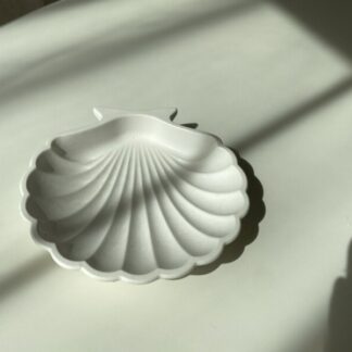 Suport stil Shell alb, handmade
