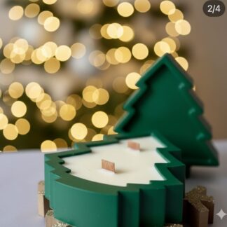 Lumanare verde de brad de Craciun