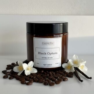 Lumanare parfumata cu aroma Black Opium, handcrafted 120 ml
